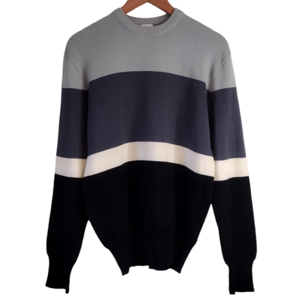 Bogner Women's Vintage 100% New Wool Pullover Long Sleeve Sweater Size XL